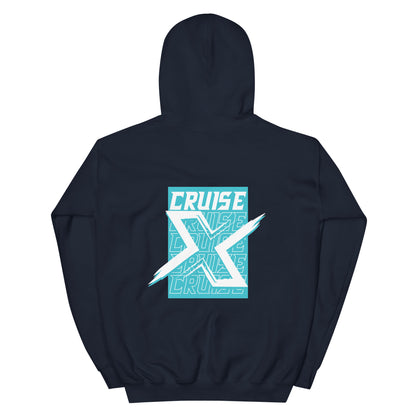 Blå X-Cruise | Unisex Hoodie