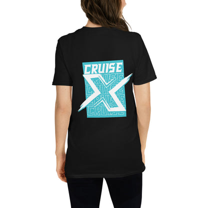 Blå X-Cruise | Kortärmad unisex t-shirt